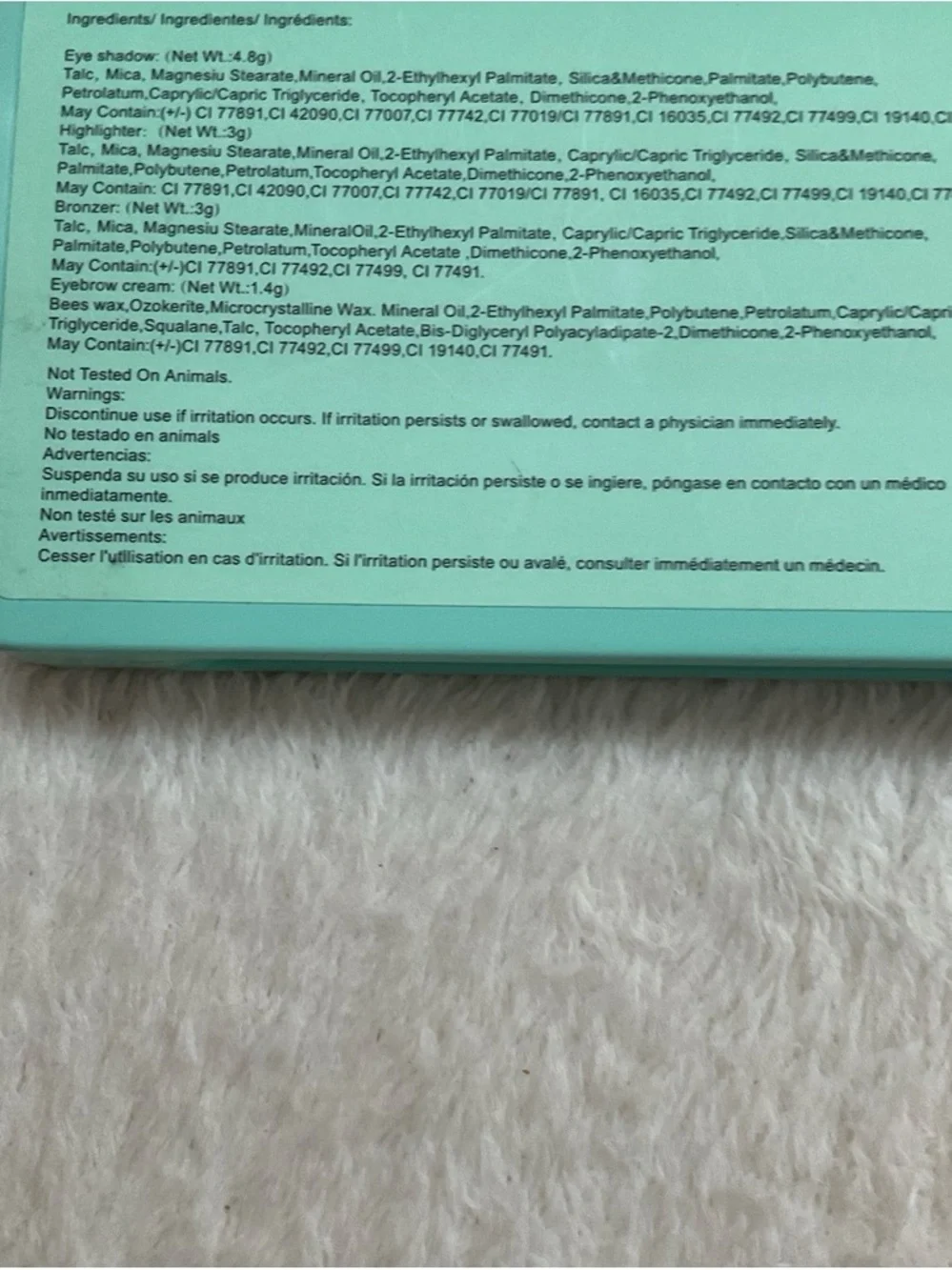Profusion Cosmetics FACE Night Highlight & Contour Palette - Mint